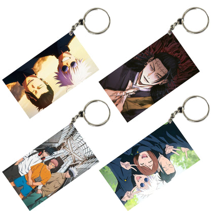 JUJUTSU KAISEN Anime Unique Style 4 pcs Combo Keychain