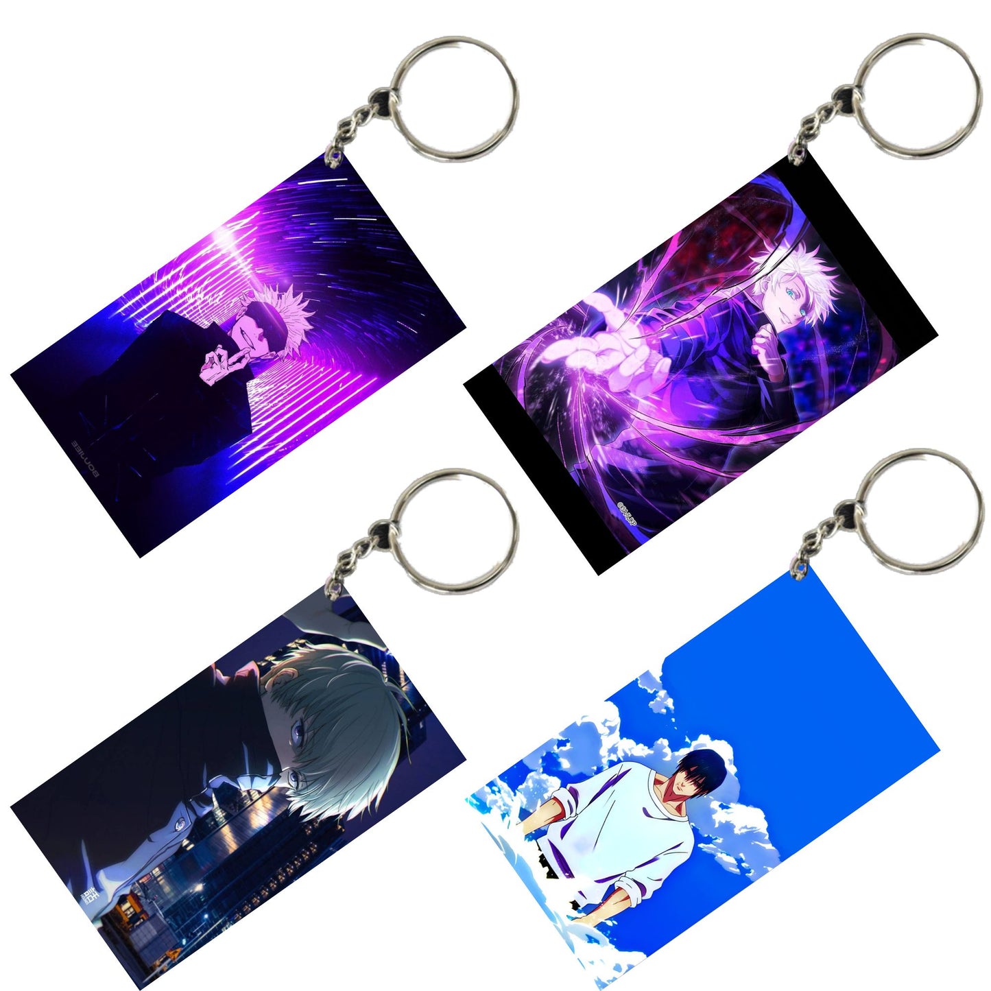 JUJUTSU KAISEN Anime Unique Style 4 pcs Combo Keychain