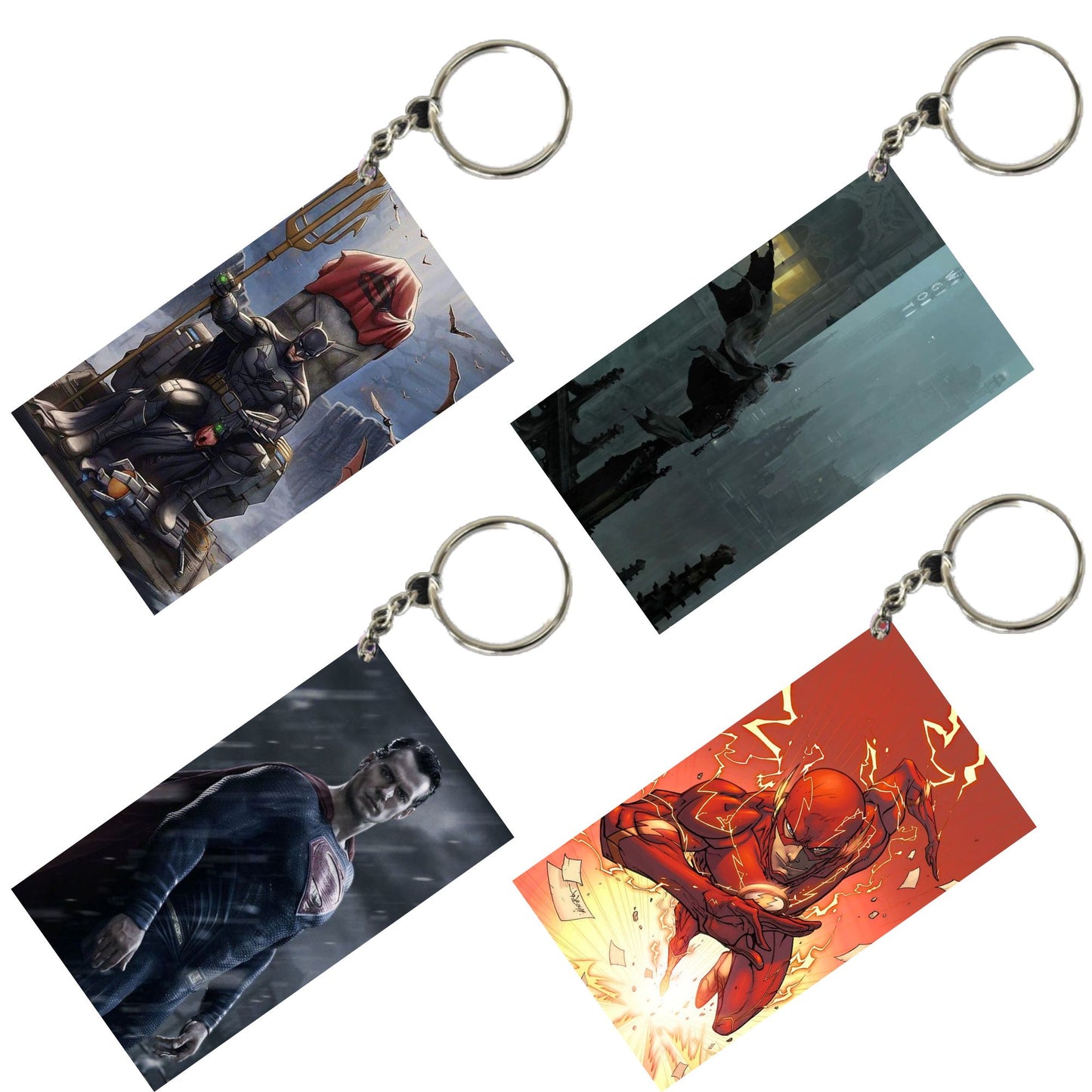 DC Unique Style 4 pcs Combo Keychain