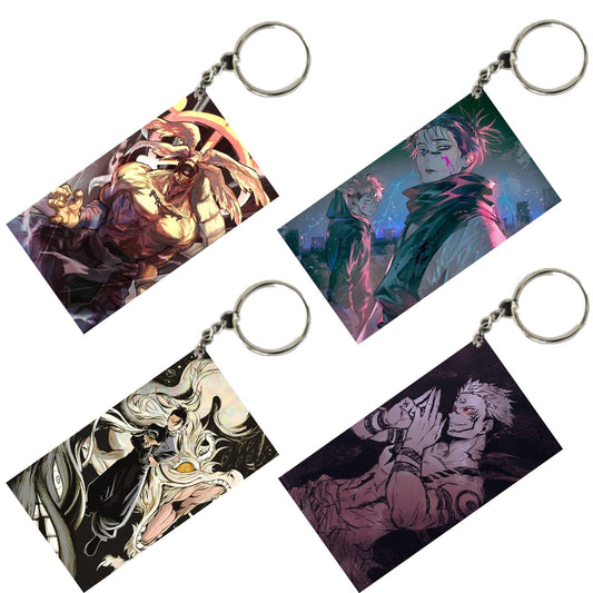 JUJUTSU KAISEN Anime Unique Style 4 pcs Combo Keychain