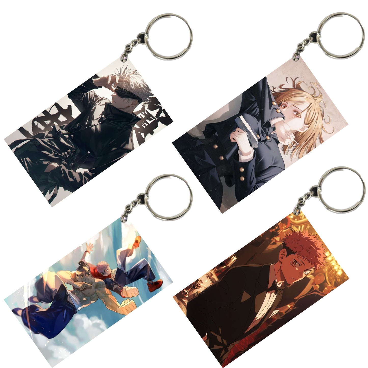 JUJUTSU KAISEN Anime Unique Style 4 pcs Combo Keychain