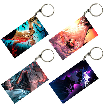 JUJUTSU KAISEN Anime Unique Style 4 pcs Combo Keychain