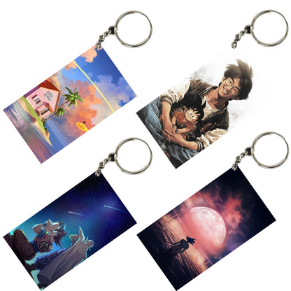 DRAGON BALL Anime Unique Style 4 pcs Combo Keychain