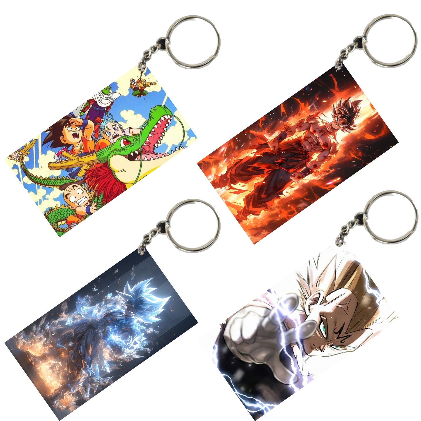 DRAGON BALL Anime Unique Style 4 pcs Combo Keychain