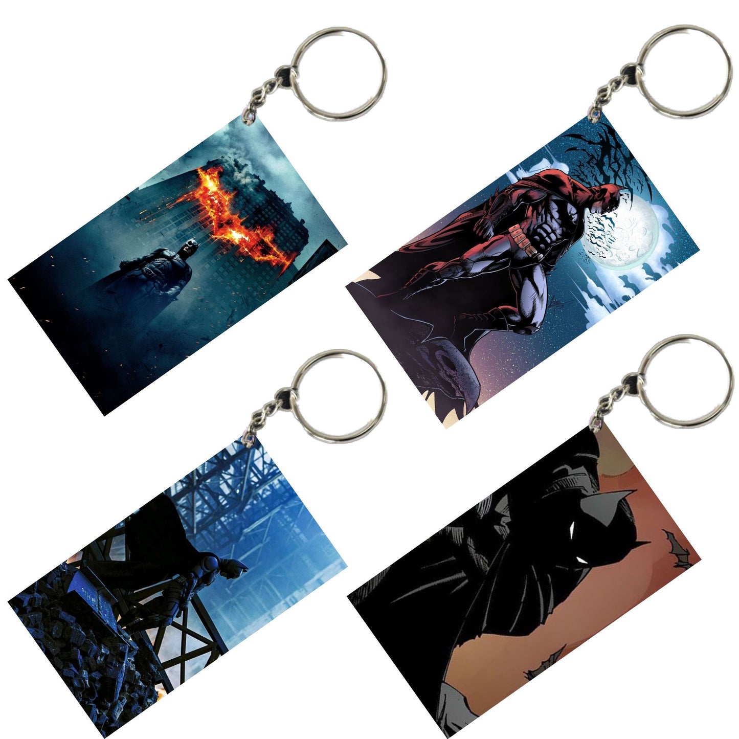 DC Unique Style 4 pcs Combo Keychain