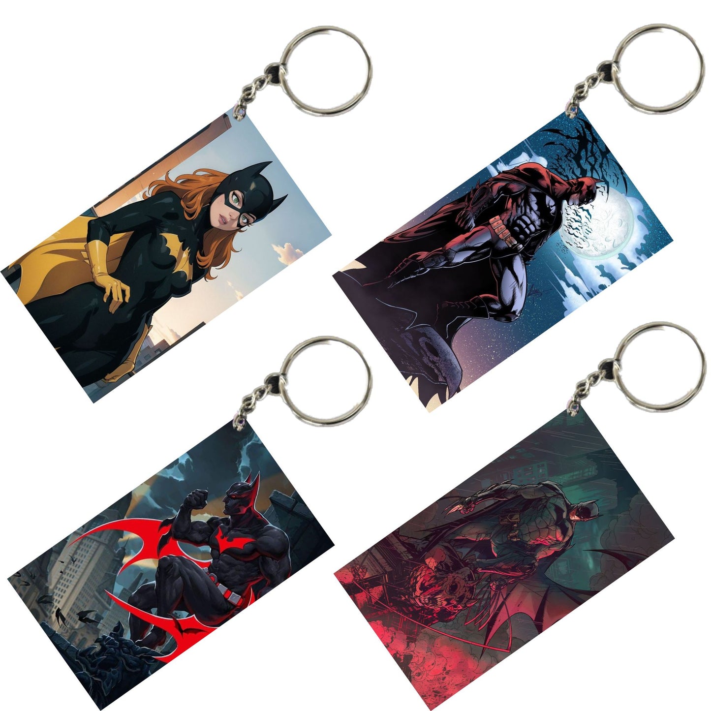 DC Unique Style 4 pcs Combo Keychain