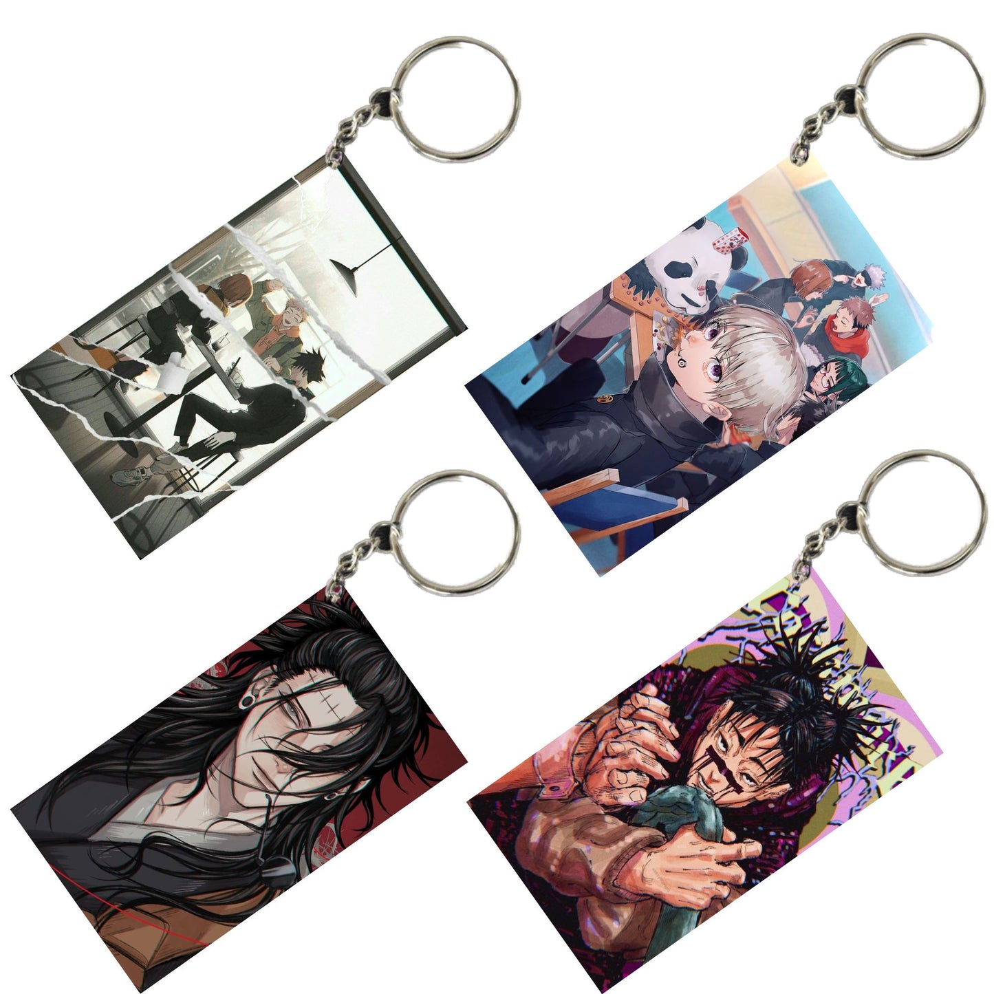 JUJUTSU KAISEN Anime Unique Style 4 pcs Combo Keychain