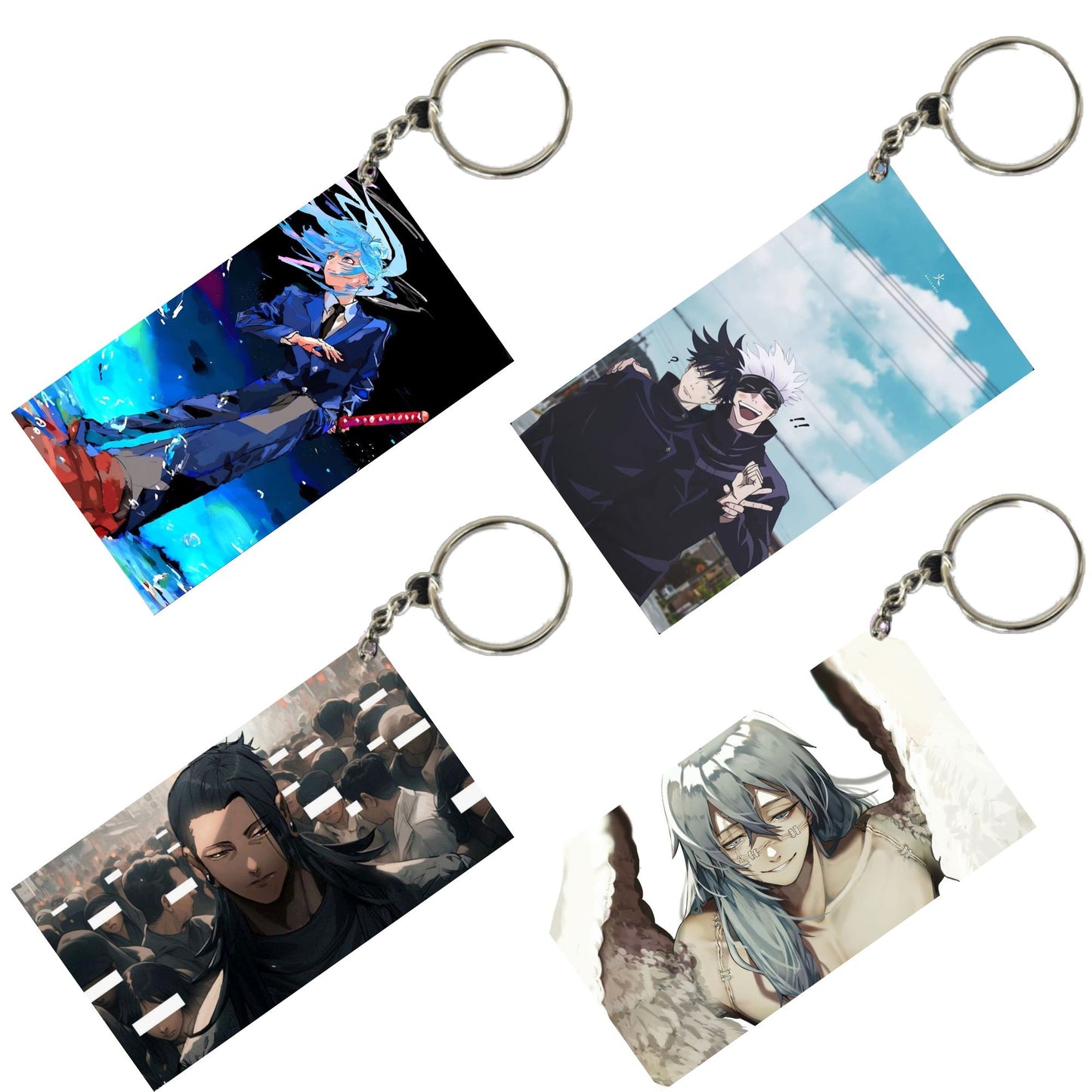 JUJUTSU KAISEN Anime Unique Style 4 pcs Combo Keychain