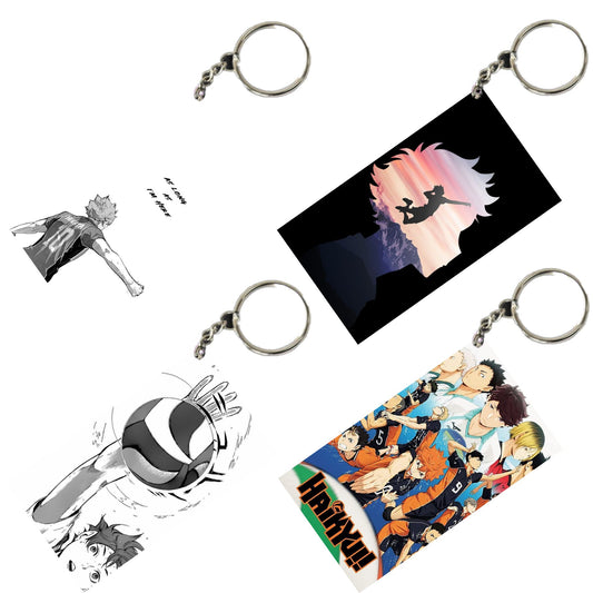 HAIKYU Anime Unique Style 4 pcs Combo Keychain