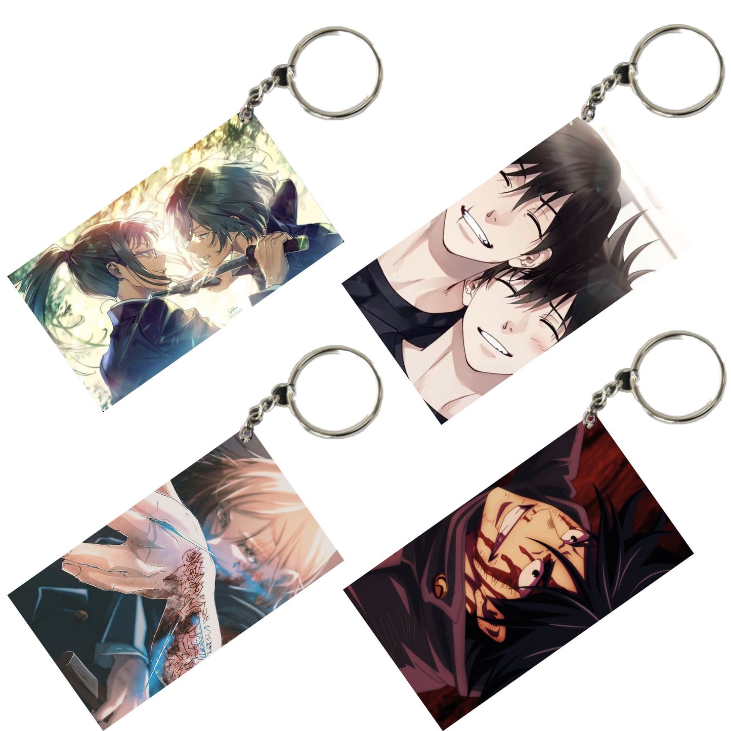 JUJUTSU KAISEN Anime Unique Style 4 pcs Combo Keychain