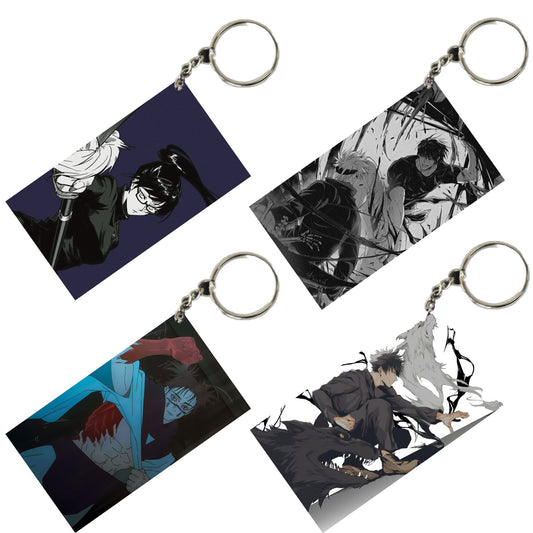 JUJUTSU KAISEN Anime Unique Style 4 pcs Combo Keychain