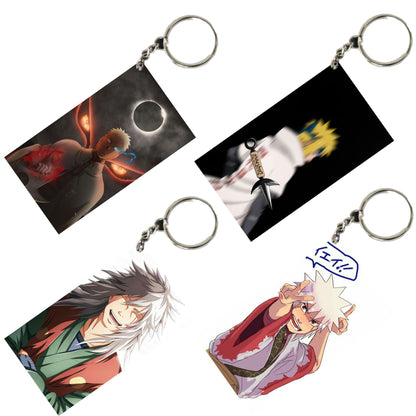 NARUTO Anime Unique Style 4 pcs Combo Keychain