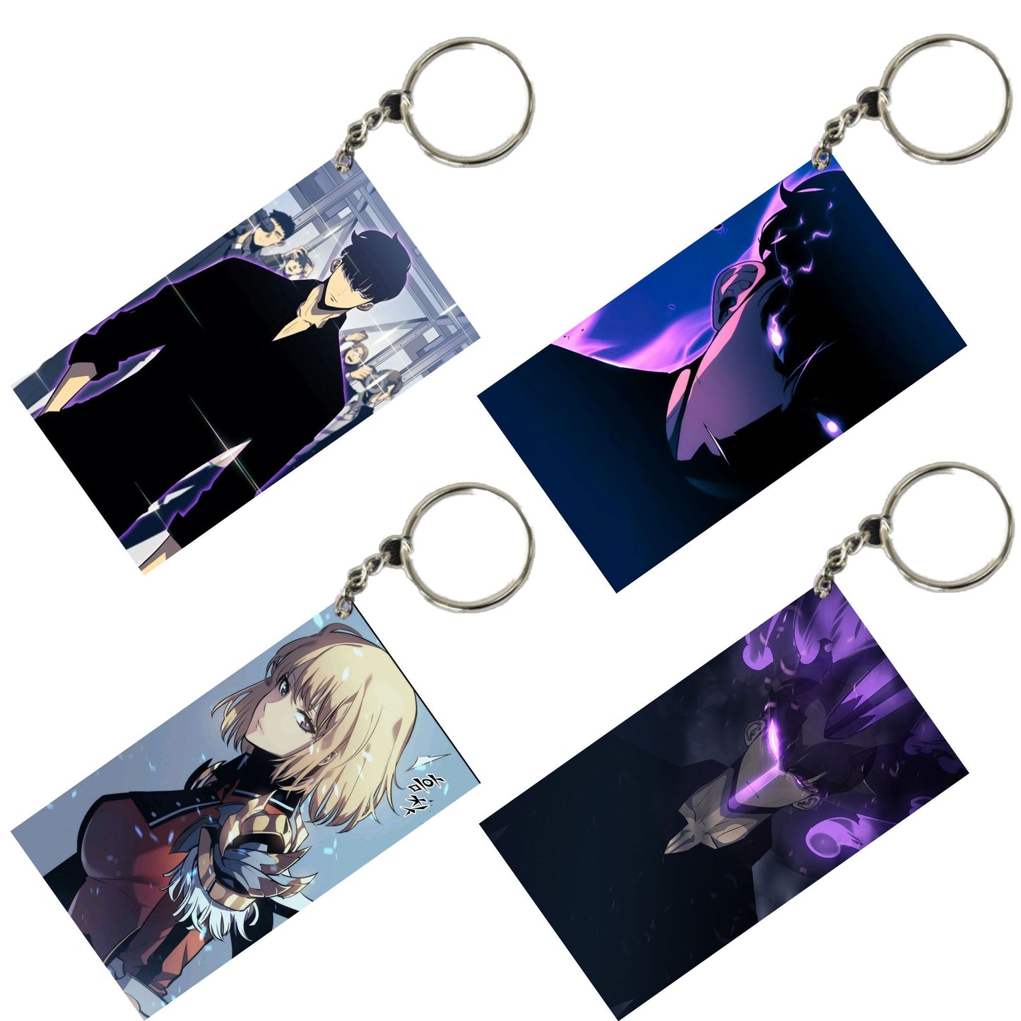 SOLO LEVELING Anime Unique Style 4 pcs Combo Keychain