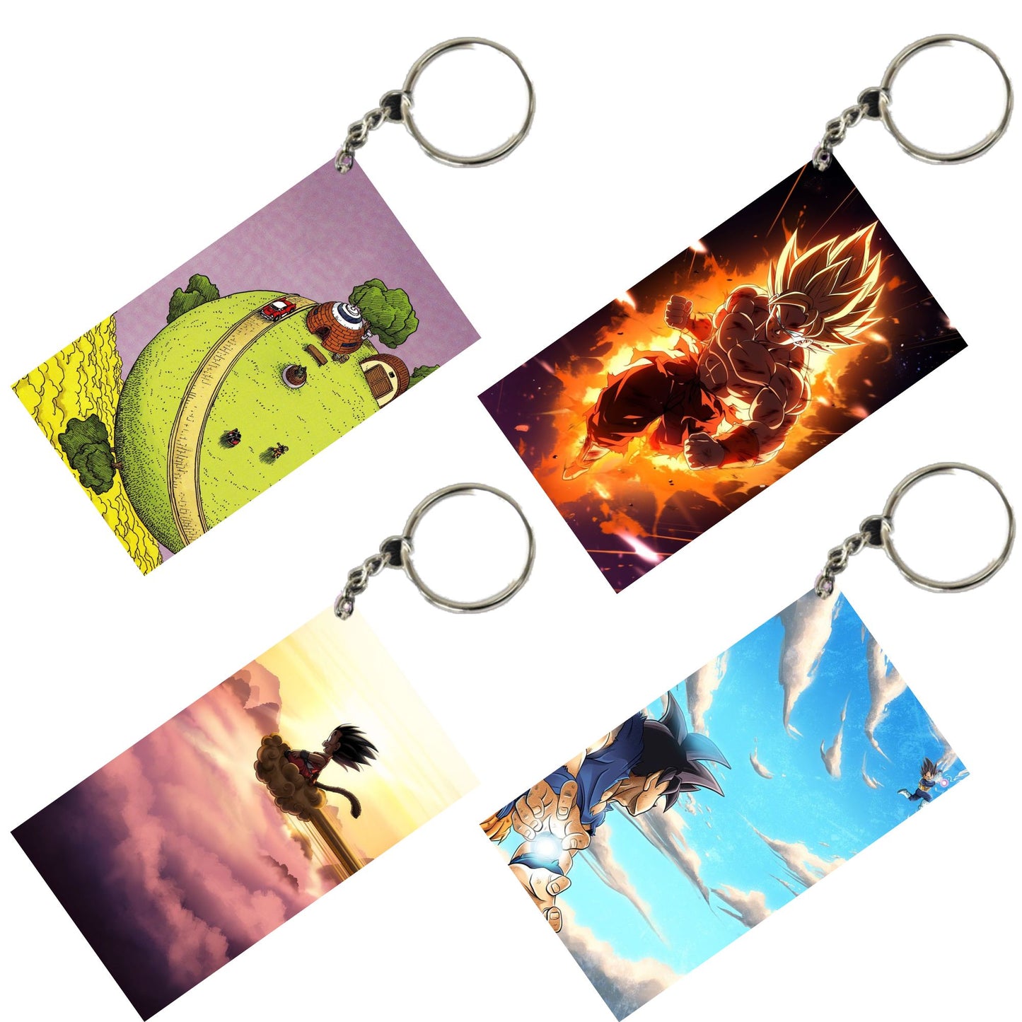 DRAGON BALL Anime Unique Style 4 pcs Combo Keychain