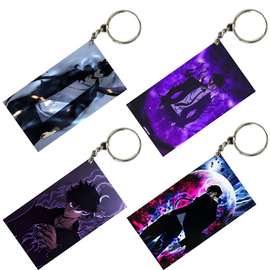 SOLO LEVELING Anime Unique Style 4 pcs Combo Keychain