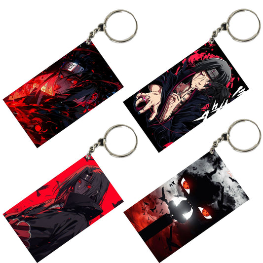 NARUTO Anime Unique Style 4 pcs Combo Keychain