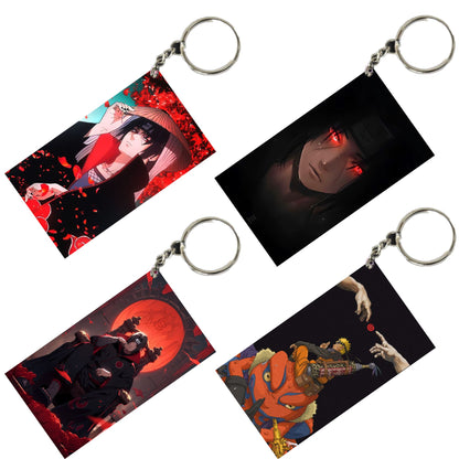 NARUTO Anime Unique Style 4 pcs Combo Keychain