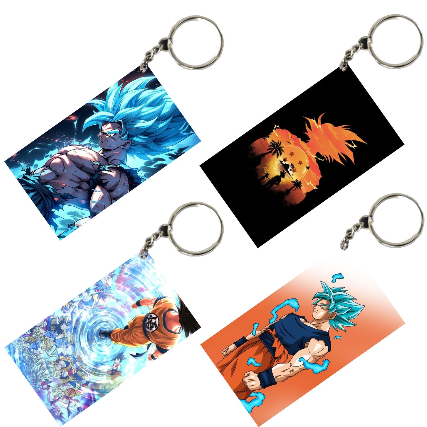 DRAGON BALL Anime Unique Style 4 pcs Combo Keychain