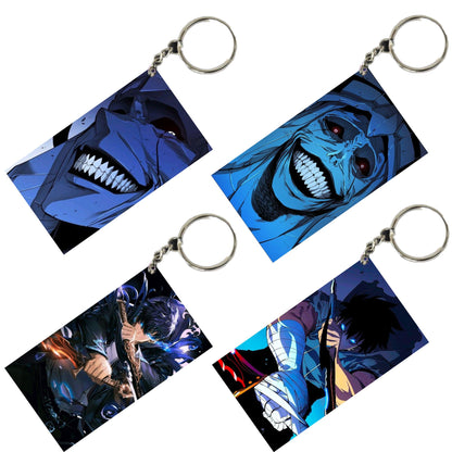 SOLO LEVELING Anime Unique Style 4 pcs Combo Keychain