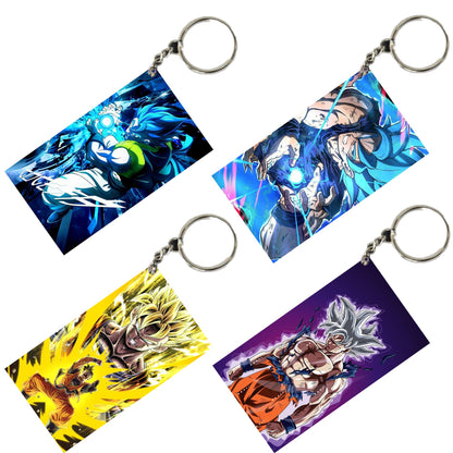 DRAGON BALL Anime Unique Style 4 pcs Combo Keychain