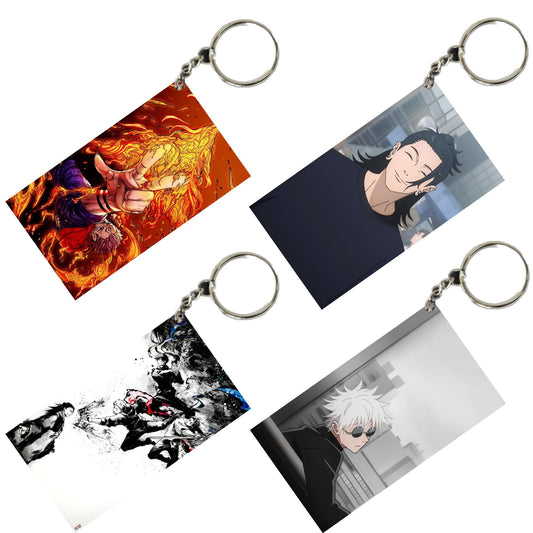 JUJUTSU KAISEN Anime Unique Style 4 pcs Combo Keychain