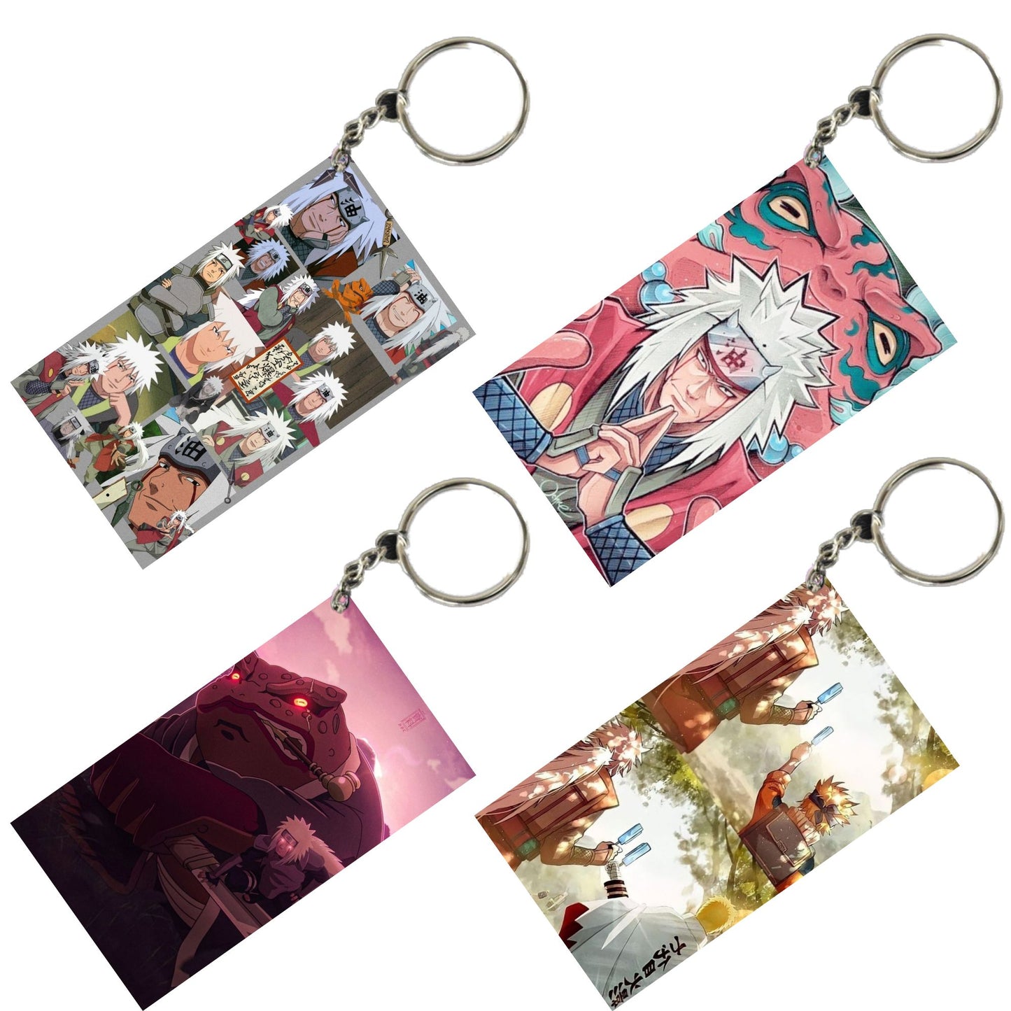 NARUTO Anime Unique Style 4 pcs Combo Keychain