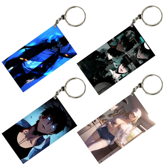 SOLO LEVELING Anime Unique Style 4 pcs Combo Keychain