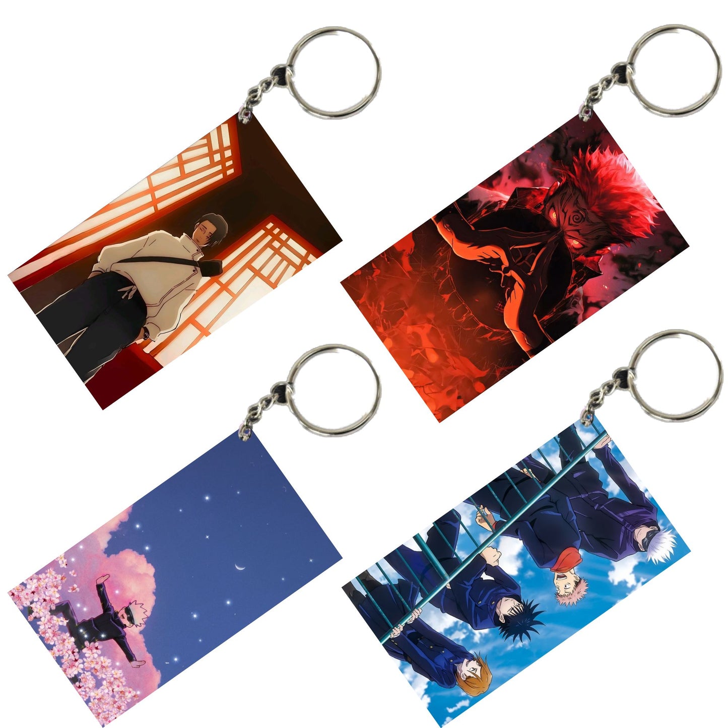 JUJUTSU KAISEN Anime Unique Style 4 pcs Combo Keychain