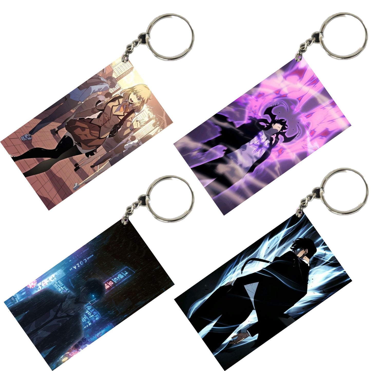 SOLO LEVELING Anime Unique Style 4 pcs Combo Keychain