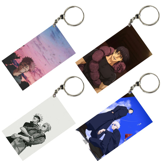 JUJUTSU KAISEN Anime Unique Style 4 pcs Combo Keychain