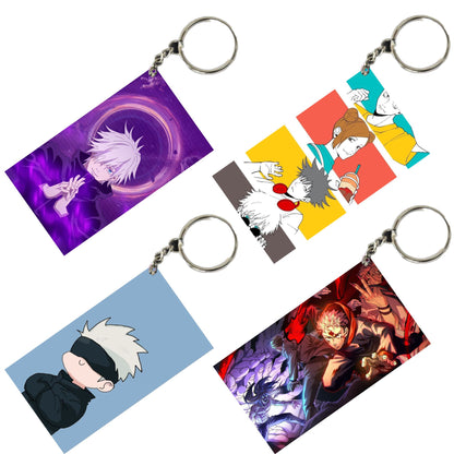 JUJUTSU KAISEN Anime Unique Style 4 pcs Combo Keychain