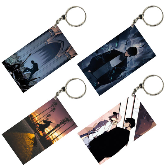 SOLO LEVELING Anime Unique Style 4 pcs Combo Keychain