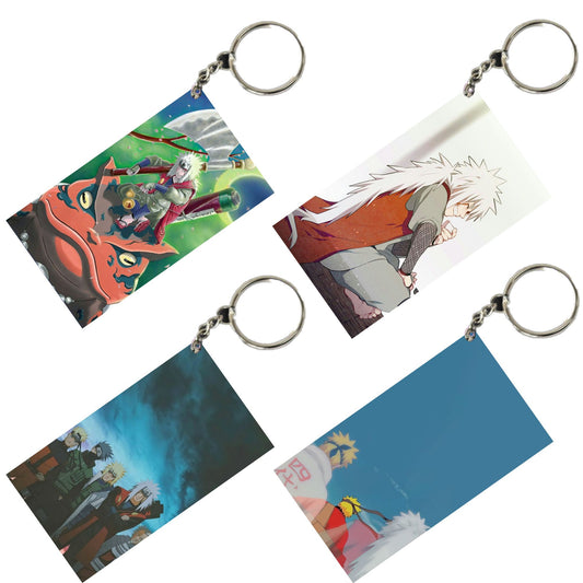 NARUTO Anime Unique Style 4 pcs Combo Keychain