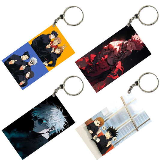 JUJUTSU KAISEN Anime Unique Style 4 pcs Combo Keychain