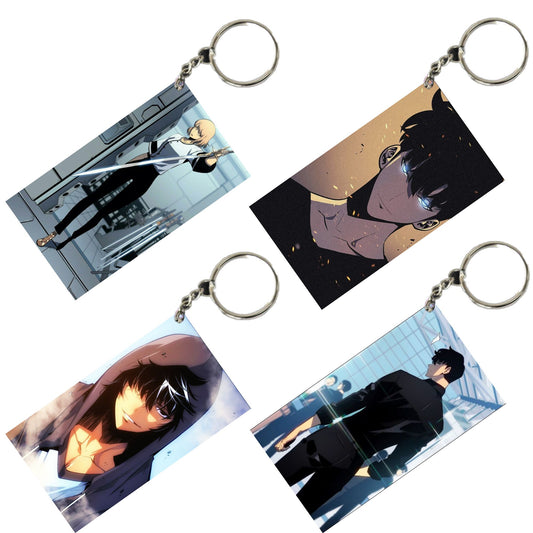 SOLO LEVELING Anime Unique Style 4 pcs Combo Keychain