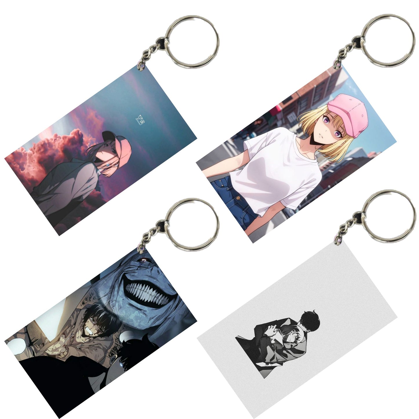 SOLO LEVELING Anime Unique Style 4 pcs Combo Keychain