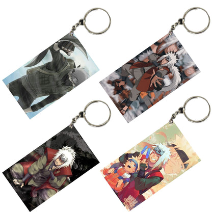 NARUTO Anime Unique Style 4 pcs Combo Keychain