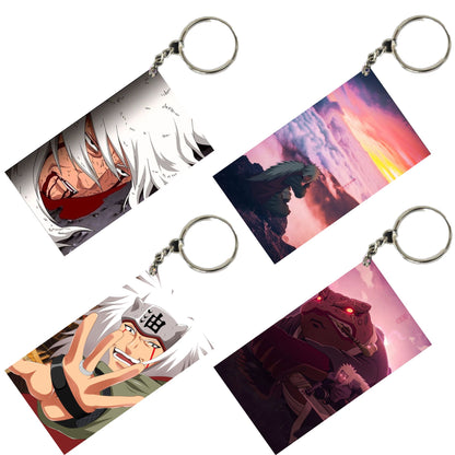 NARUTO Anime Unique Style 4 pcs Combo Keychain