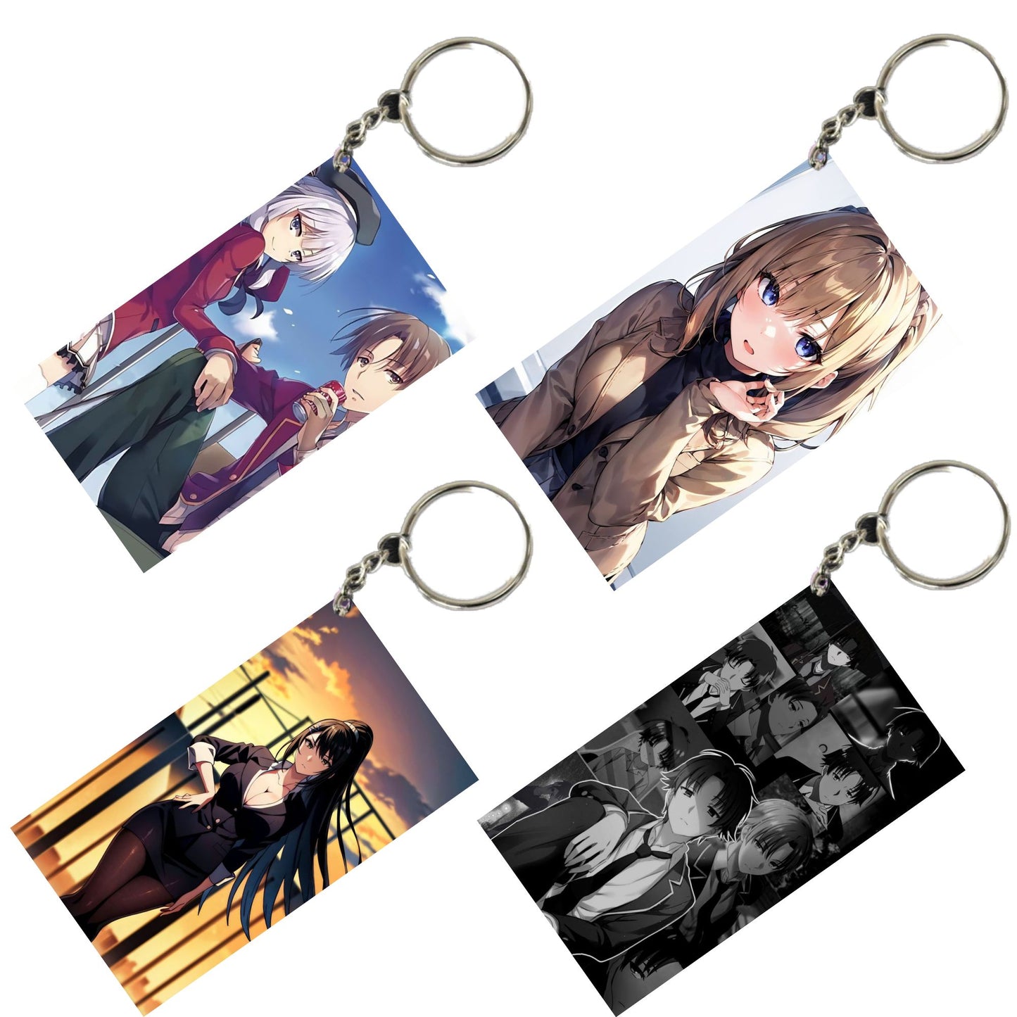 CLASSROOM OF THE ELITE Anime Unique Style 4 pcs Combo Keychain