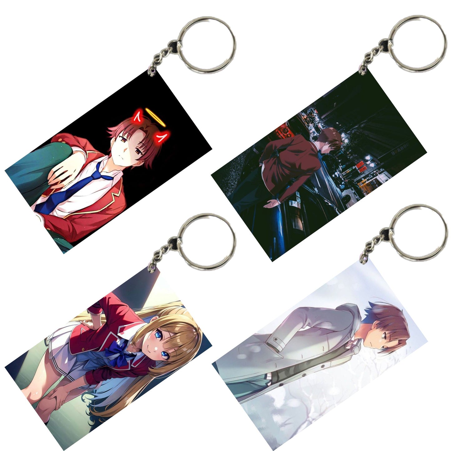 CLASSROOM OF THE ELITE Anime Unique Style 4 pcs Combo Keychain