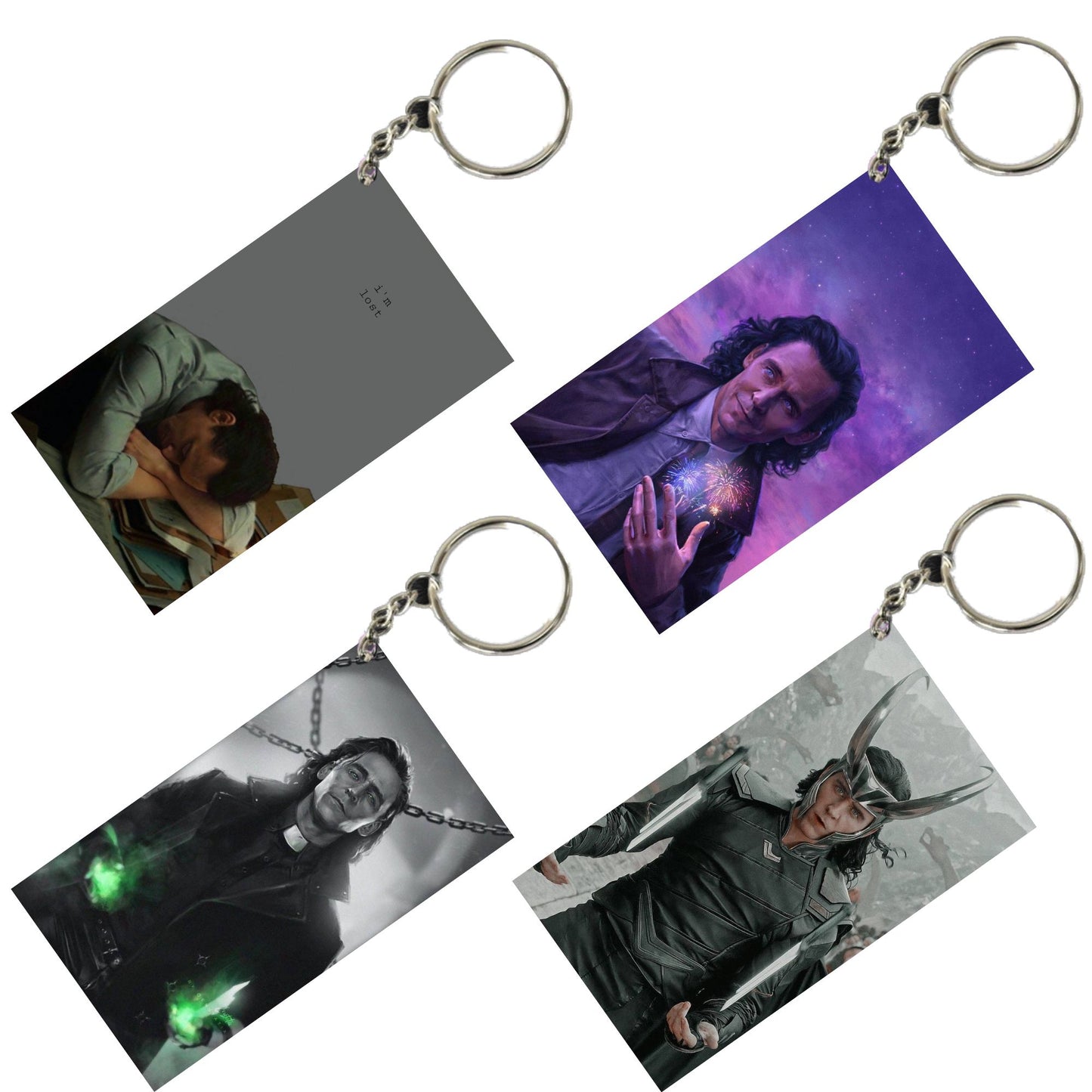 MARVEL Unique Style 4 pcs Combo Keychain