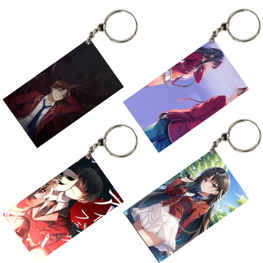 CLASSROOM OF THE ELITE Anime Unique Style 4 pcs Combo Keychain