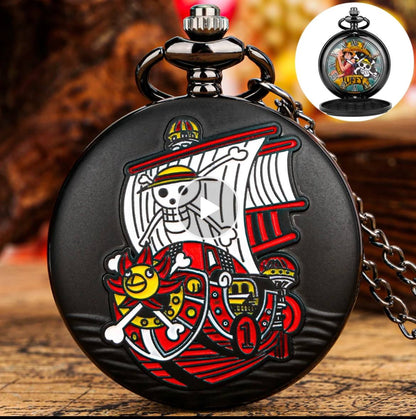 ONE PIECE Antique Pocket Watch Keychain