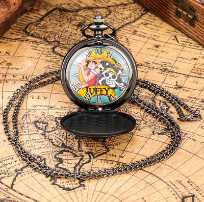 ONE PIECE Antique Pocket Watch Keychain