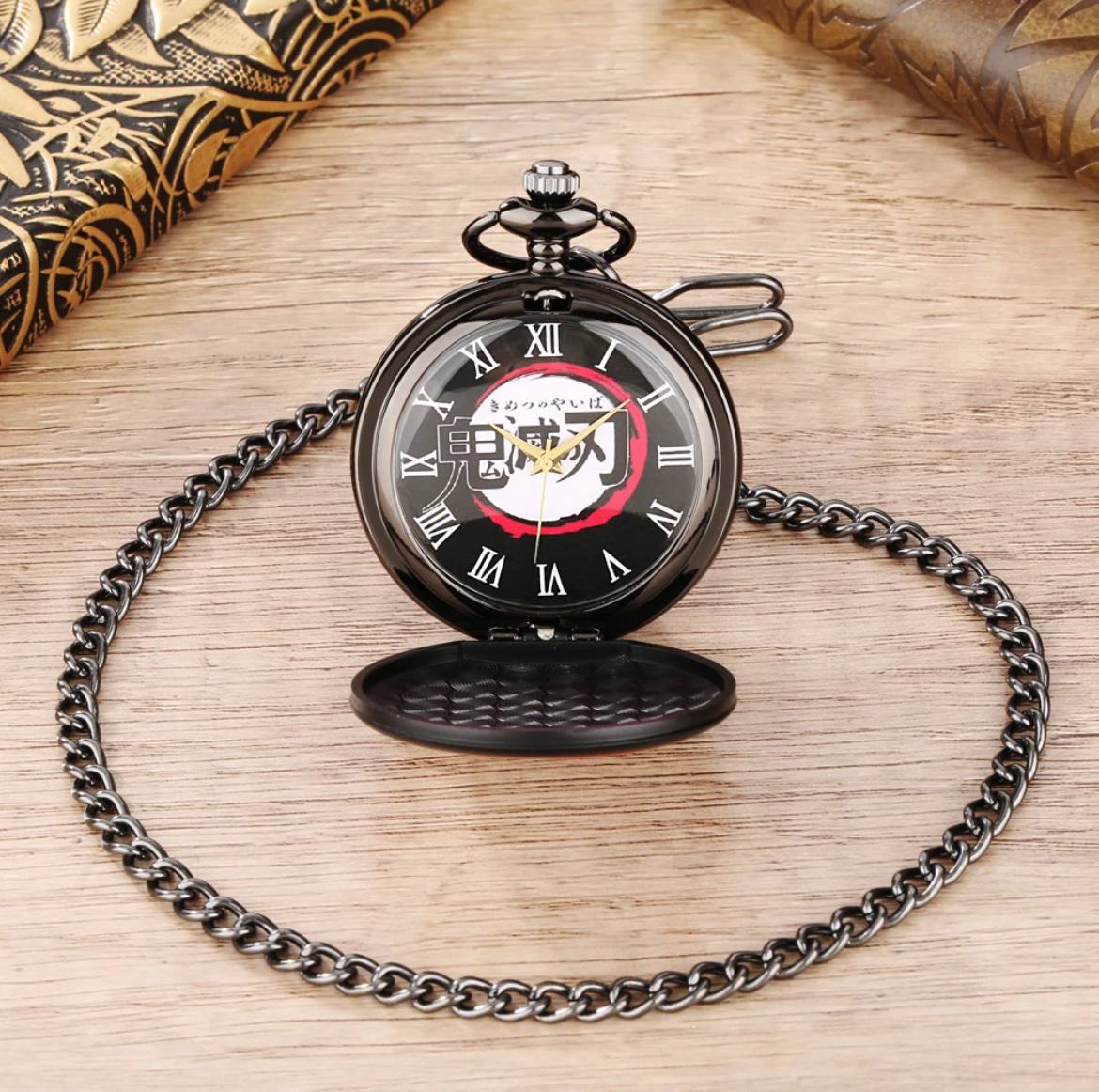 DEMON SLAYER Antique Pocket Watch Keychain