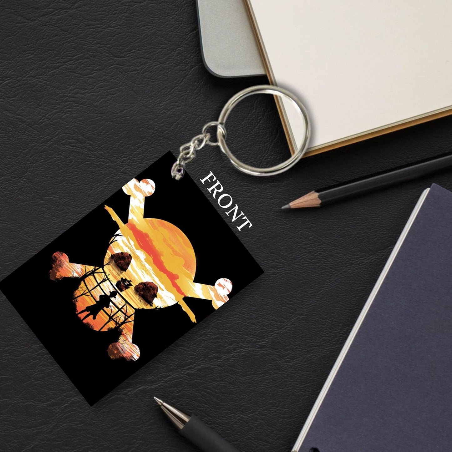 One Piece Anime Unique Style 4 pcs Combo Keychain