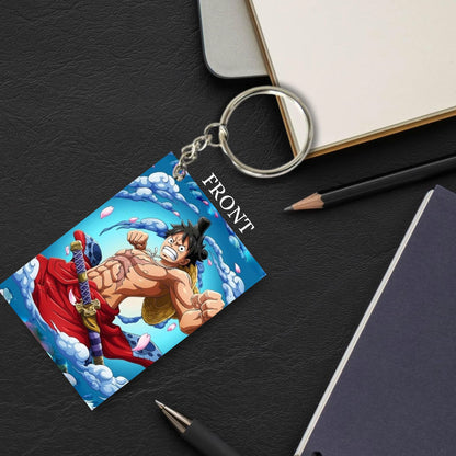 One Piece Anime Unique Style 4 pcs Combo Keychain