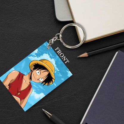 One Piece Anime Unique Style 4 pcs Combo Keychain