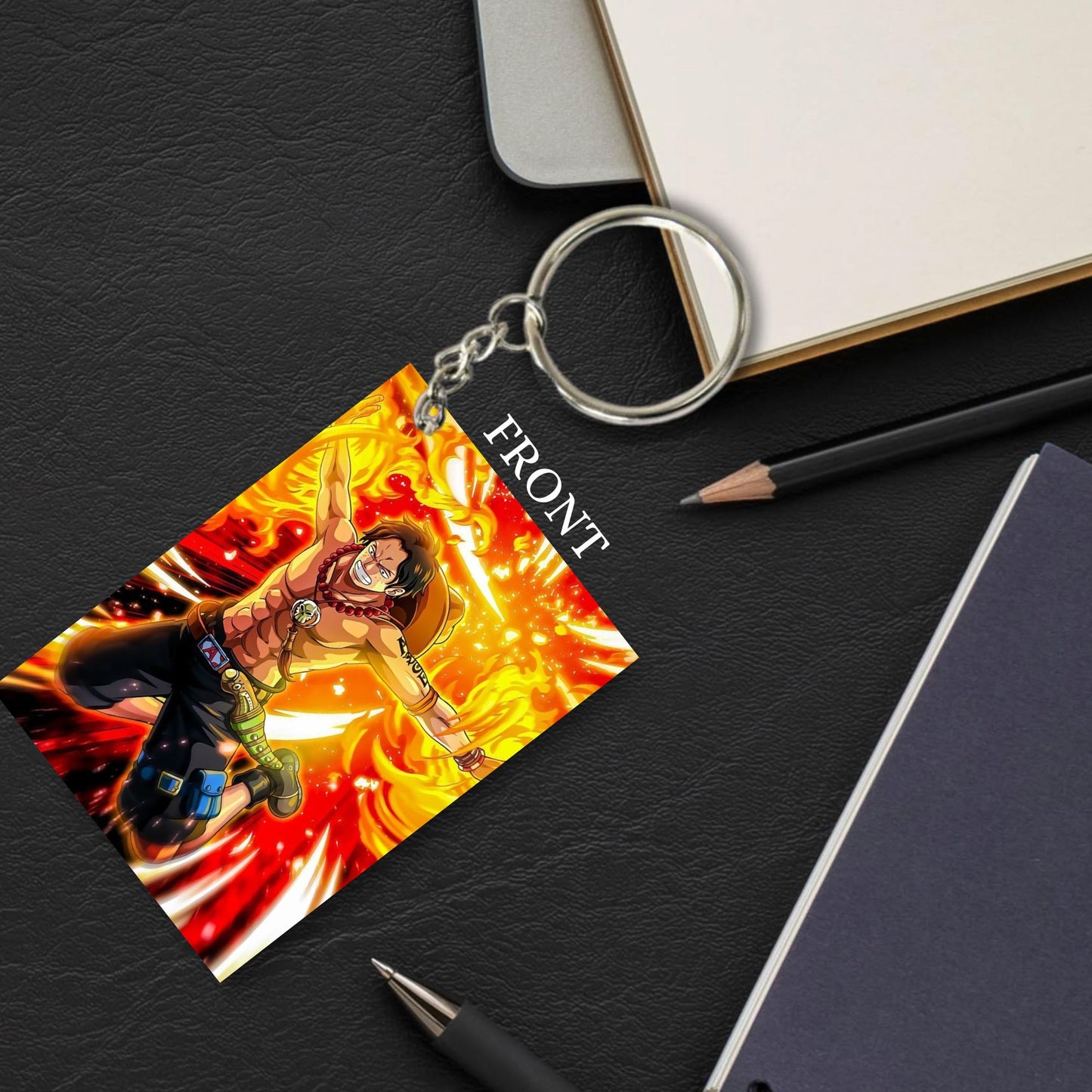 One Piece Anime Unique Style 4 pcs Combo Keychain