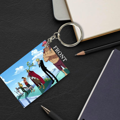 One Piece Anime Unique Style 4 pcs Combo Keychain